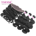 Body Wave brasilianische Spitze Frontal mit Bundles